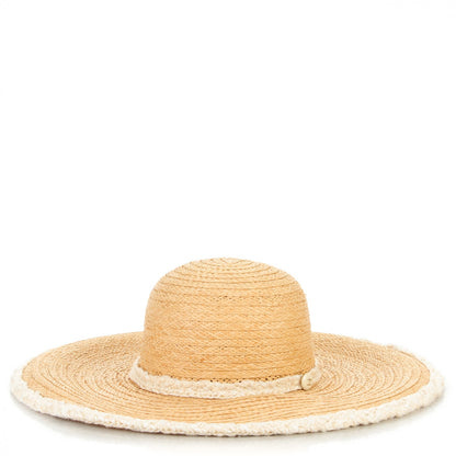 Chanel Straw CC Floppy Hat 57 Beige 2 of 10