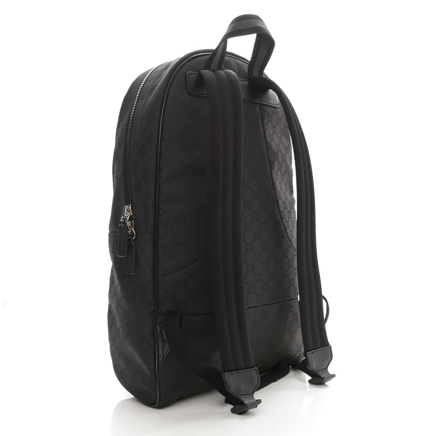 Gucci Nylon Monogram Slim Backpack Black 3 of 8