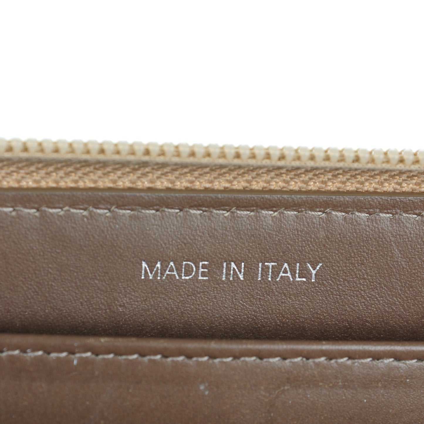 Caviar Large Timeless CC Zip Around Wallet Beige Clair