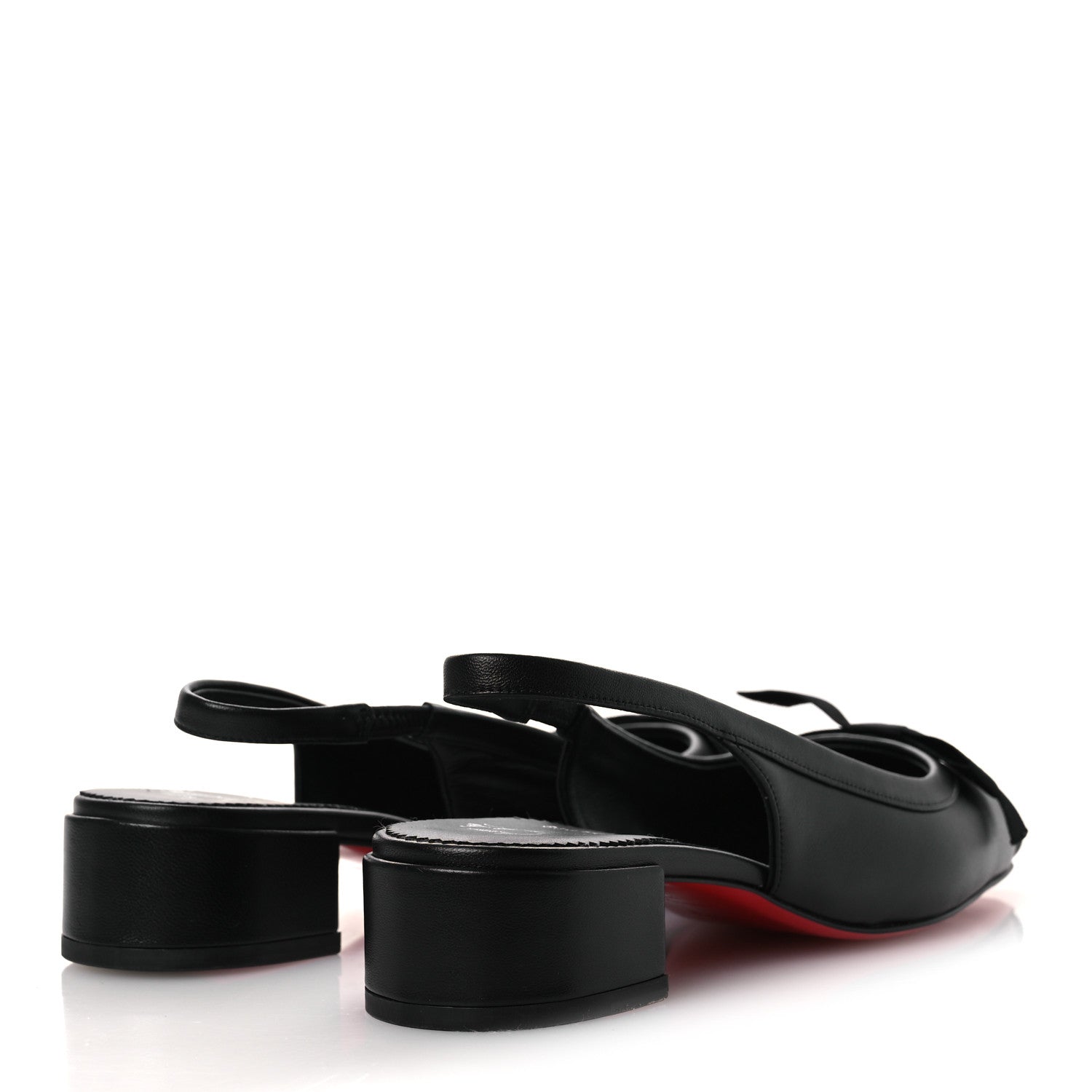 Christian Louboutin Nappa Mamaflirt 30mm Bow Sling Ballerinas 39 Black 5 of 10