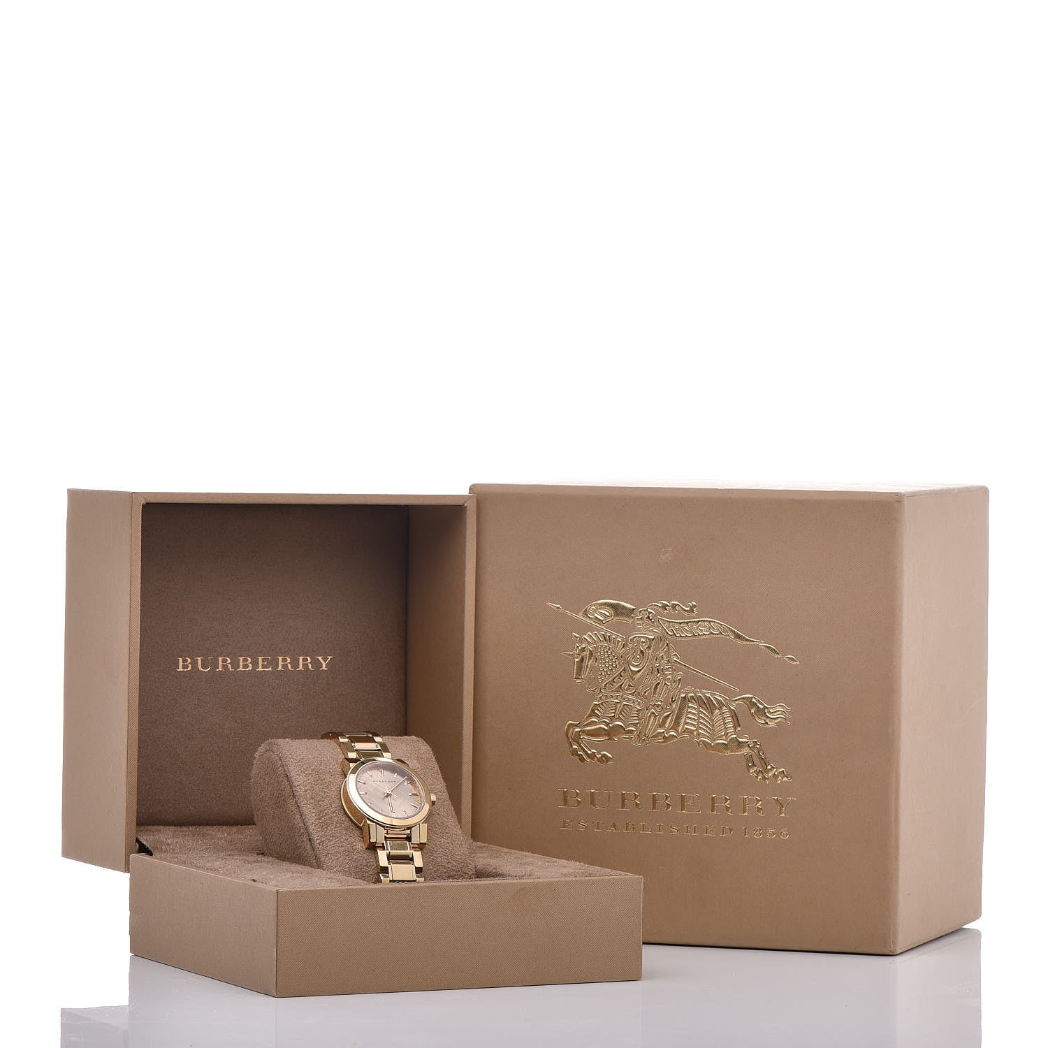 Burberry Stainless Steel 26mm Heritage Quartz Watch Gold BU9227 7 of 7