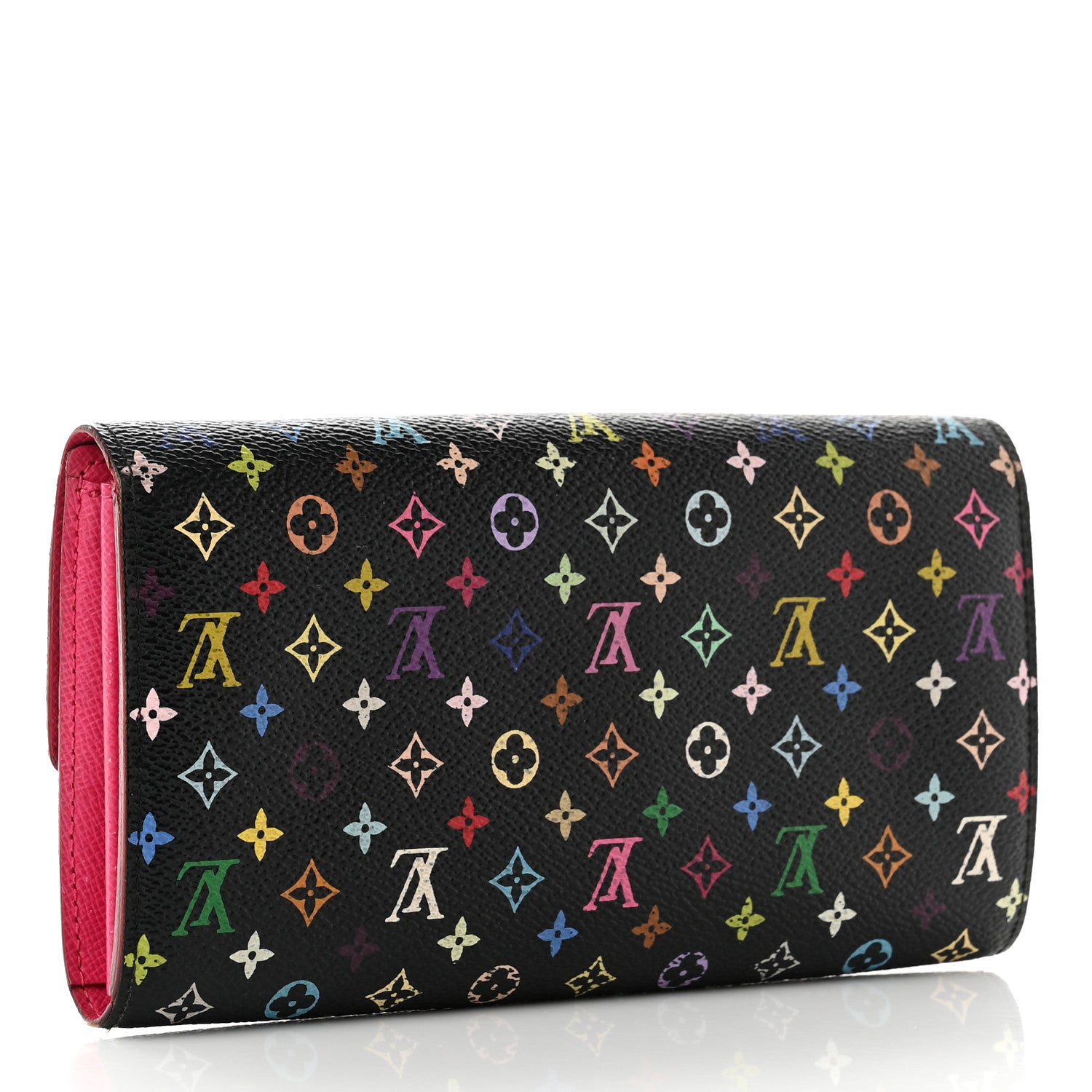 Louis Vuitton Monogram Multicolor Sarah Wallet Black Grenade 3 of 12