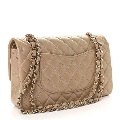 Chanel Iridescent Caviar Quilted Medium Double Flap Dark Beige 2 of 8