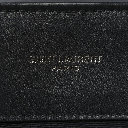Saint Laurent Calfskin Y Quilted Monogram Monochrome Medium Loulou Chain Satchel Black 6 of 10