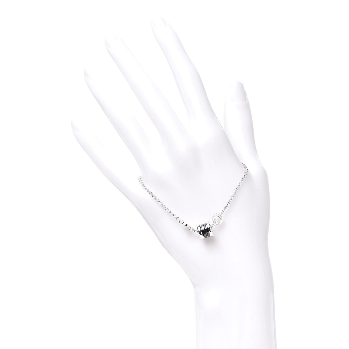 Sterling Silver Black Ceramic Save the Children Bracelet SM