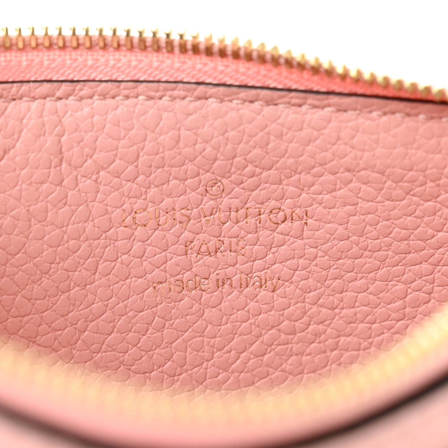 Empreinte Zipper Card Holder Rose Poudre