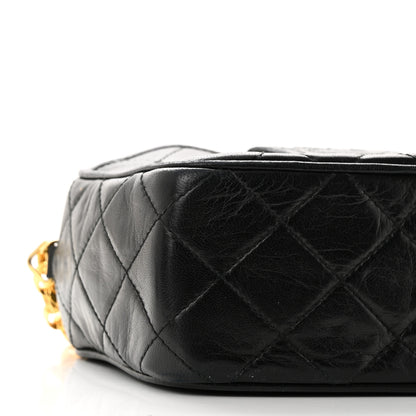 Chanel Lambskin Quilted Tassel Camera Case Black 10 of 11