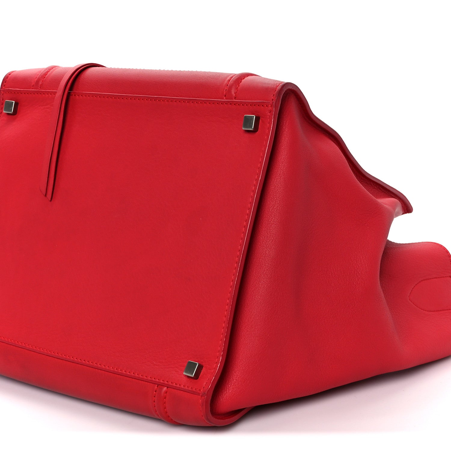 Celine Supple Calfskin Medium Phantom Luggage Vermillion 10 of 10