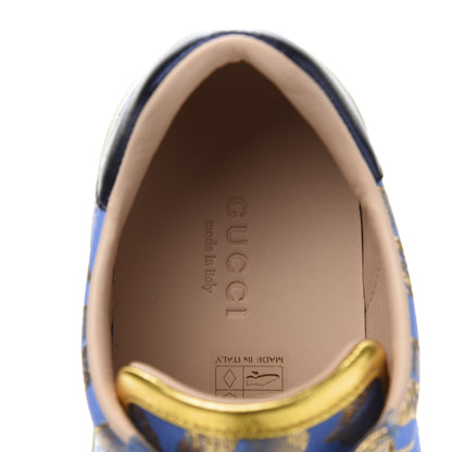 Gucci Lurex Jacquard Crystal Sylvie Web Branches Womens Ace Sneakers 36 Pervinca Gold 7 of 10