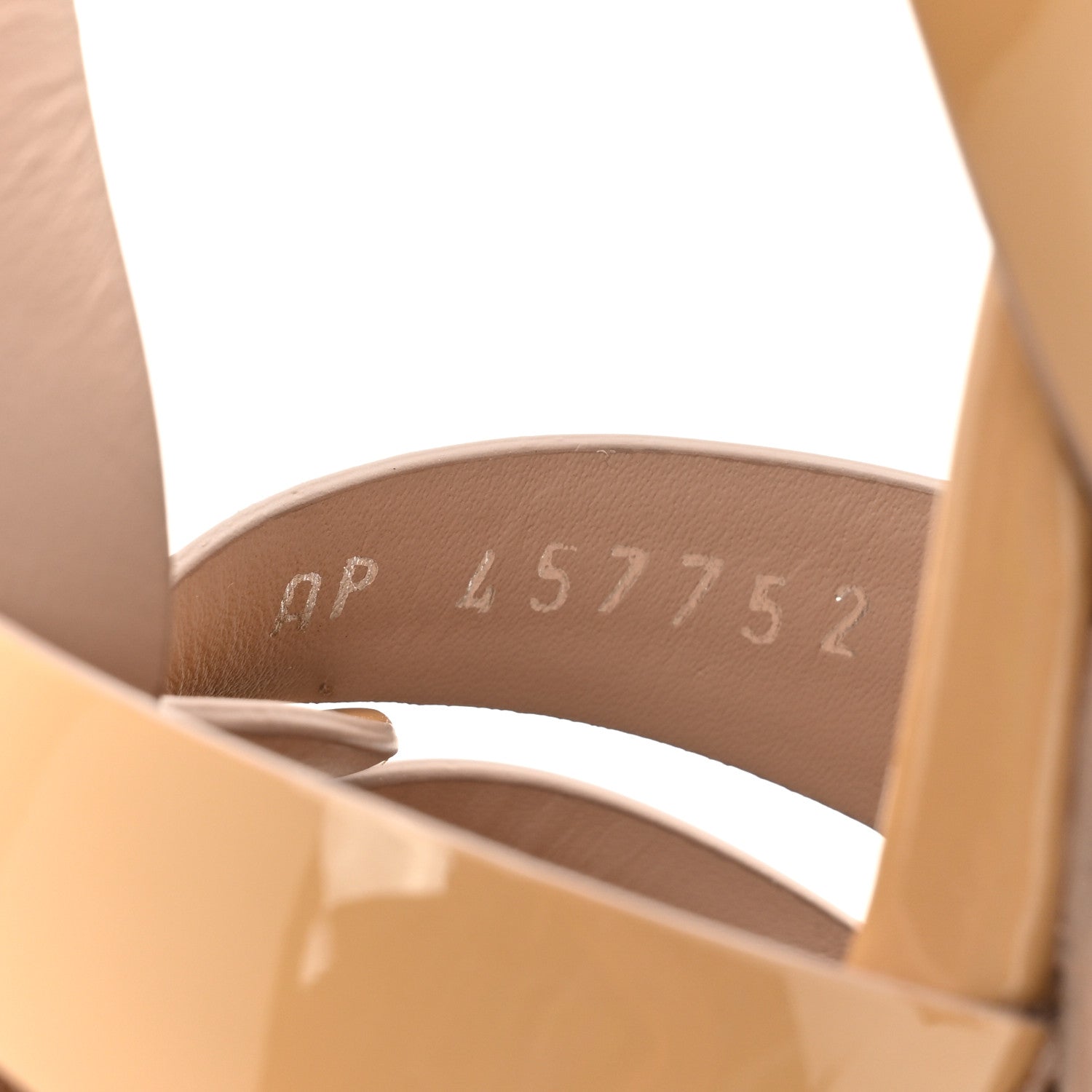 Saint Laurent Patent Tribute 105 Platform Sandals 38.5 Nude Powder 8 of 13