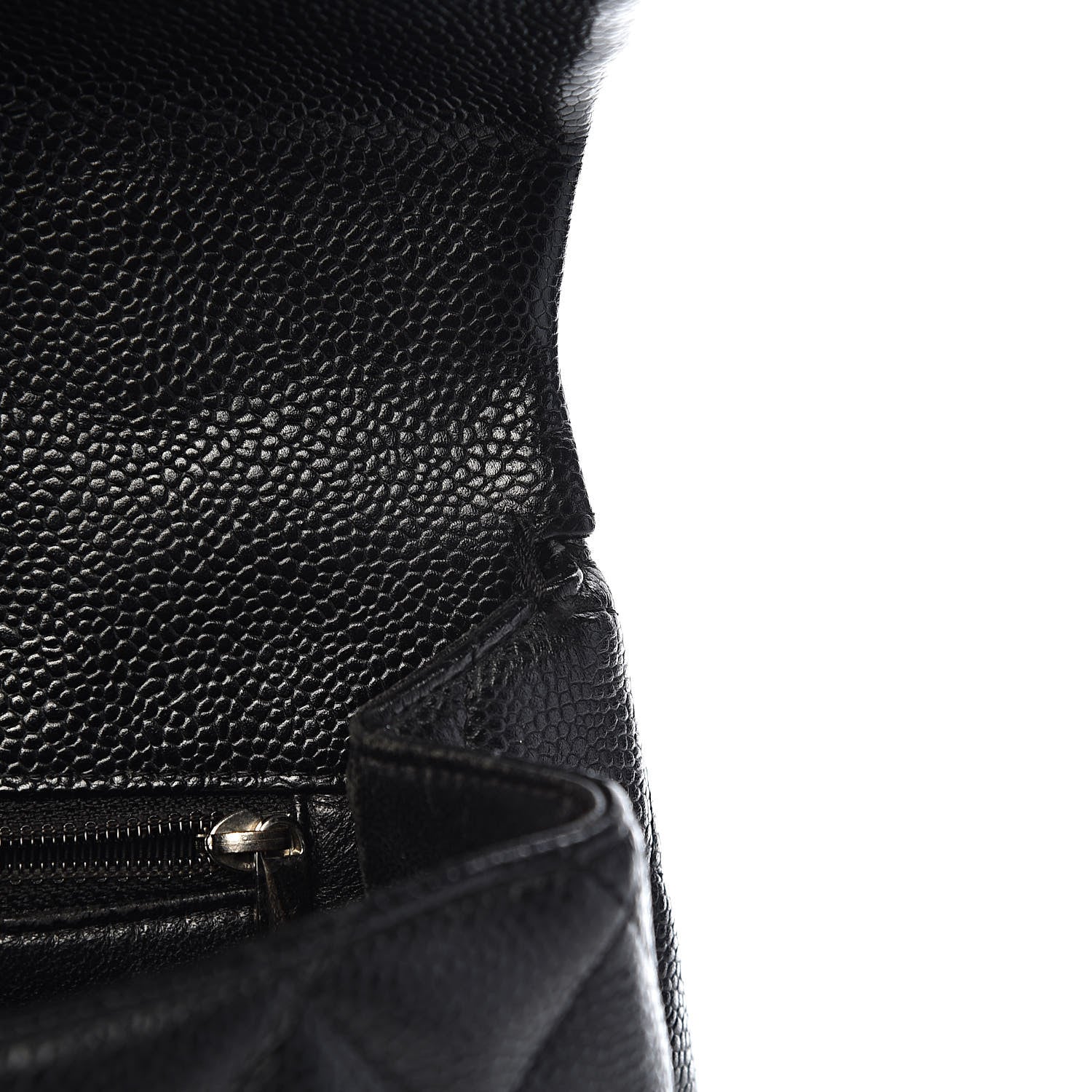 Chanel Caviar Quilted Jumbo Kelly Flap Black 10 of 16