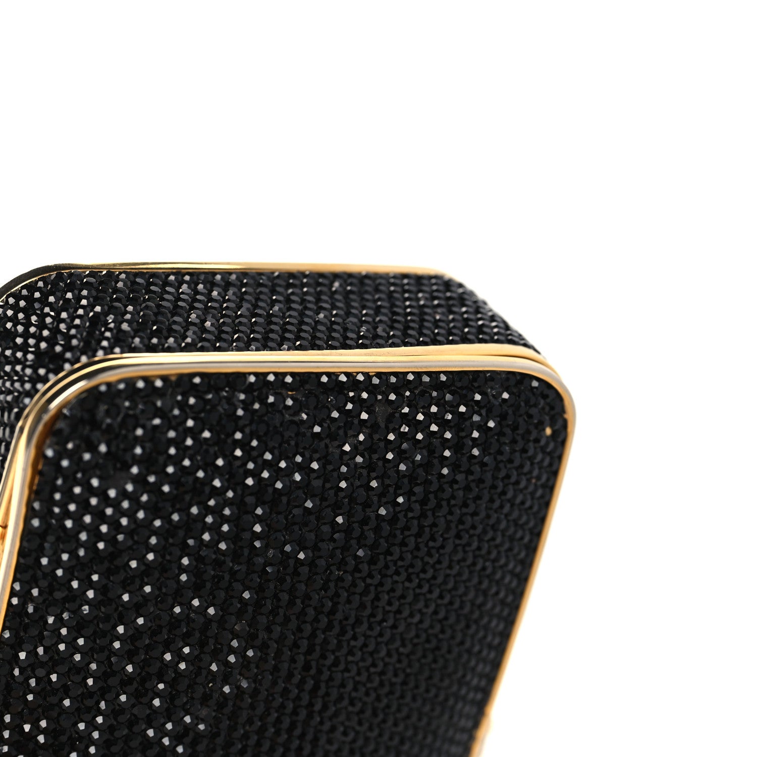 Judith Leiber Swarovski Crystal Minaudiere Clutch Black 11 of 12