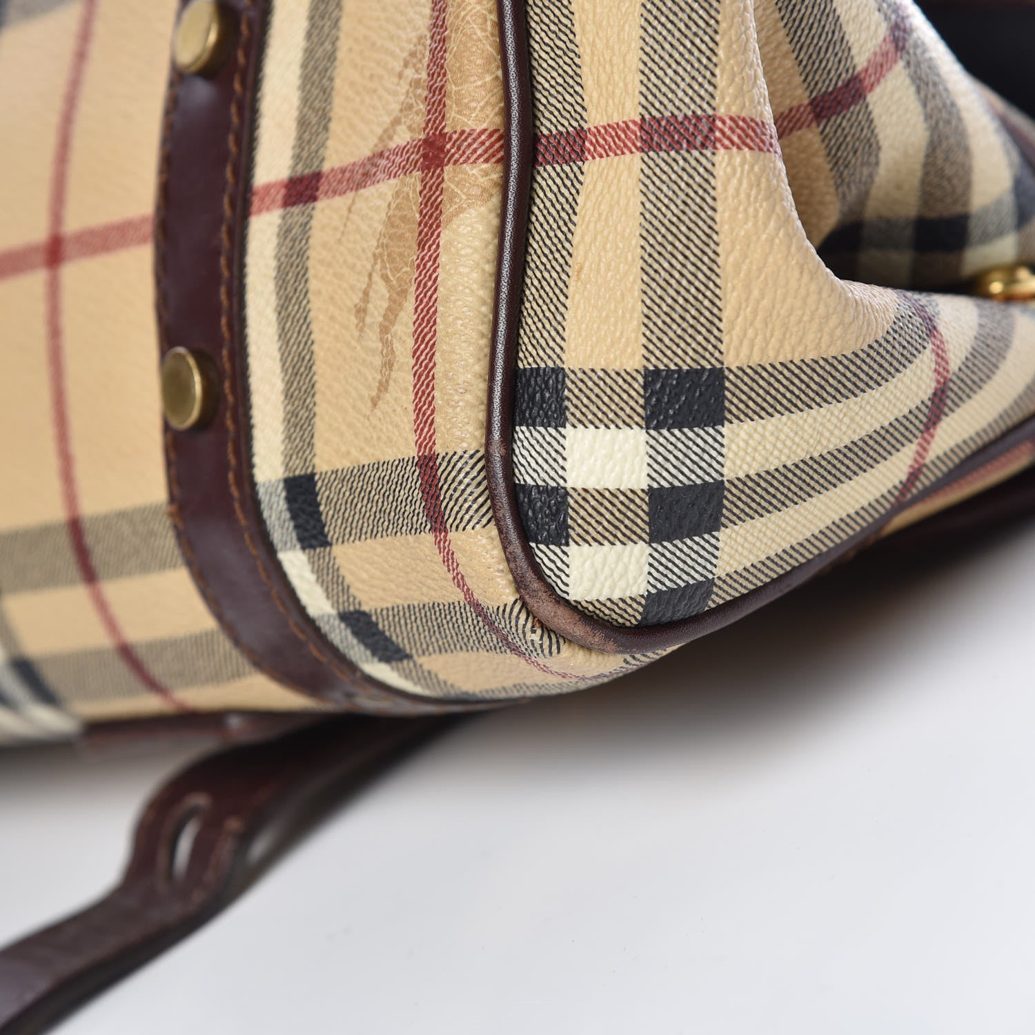 Burberry Haymarket Check Buckle Satchel 30 of 30