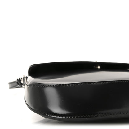 Prada Spazzolato Cleo Flap Shoulder Bag Black 8 of 9