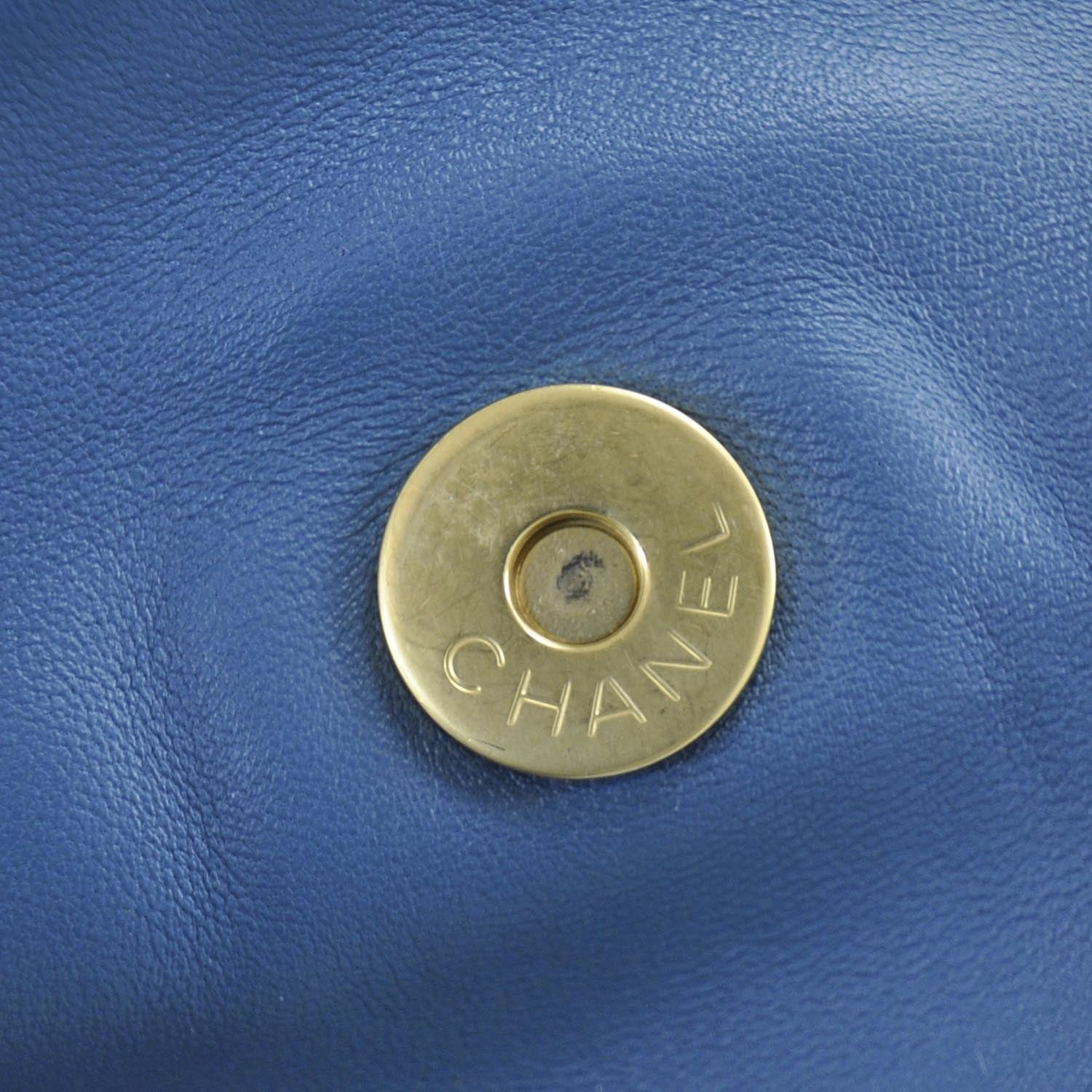 Chanel Lambskin Small Olsen Shoulder Bag Turquoise 9 of 10