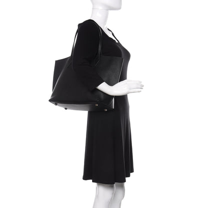 MCM Grained Calfskin Medium Yris Shopper Tote Black 2 of 9