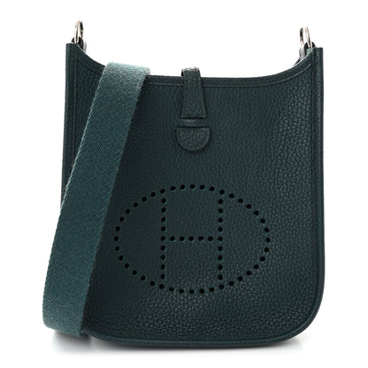 Hermes Taurillon Clemence Amazone Evelyne TPM Vert Cypress 1 of 10