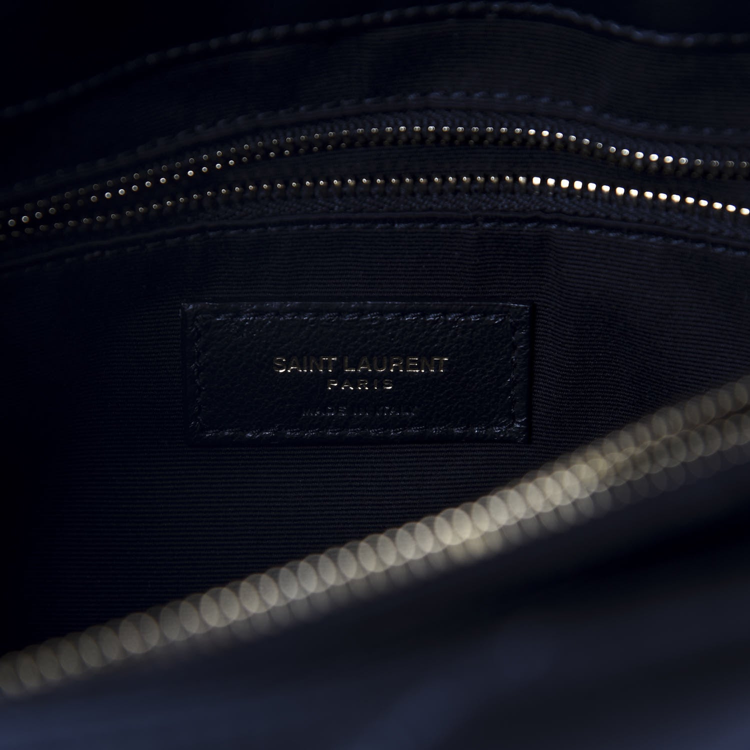 Saint Laurent Calfskin Y Quilted Monogram Medium Loulou Chain Satchel Black 9 of 11