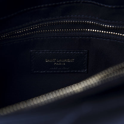 Saint Laurent Calfskin Y Quilted Monogram Medium Loulou Chain Satchel Black 9 of 11