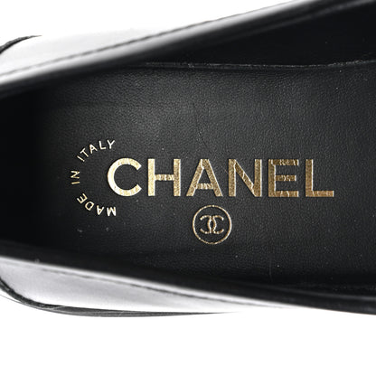 Chanel Lambskin Quilted CC Turnlock Loafers 39 Black 7 of 8