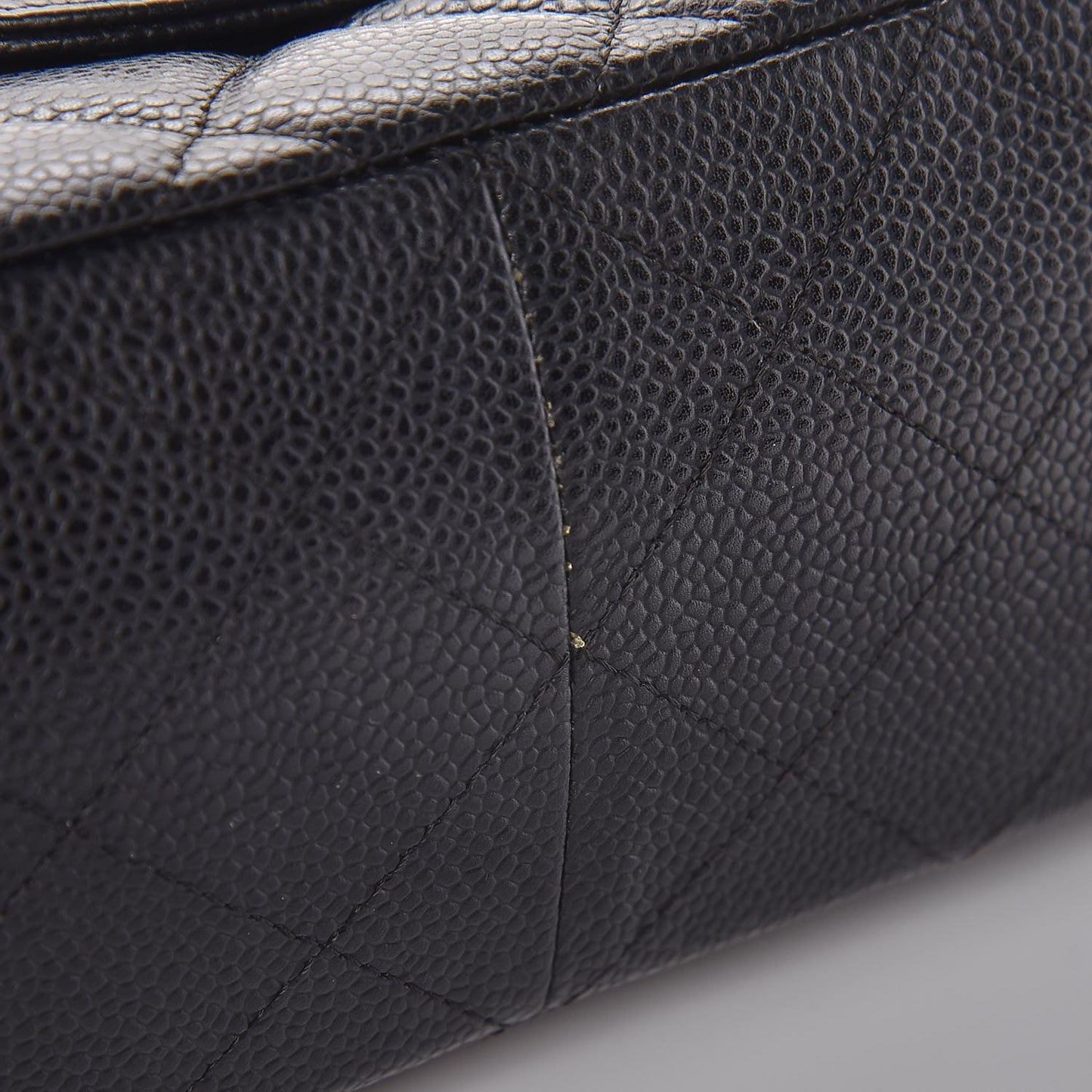 Caviar Quilted Jumbo Single Flap Black