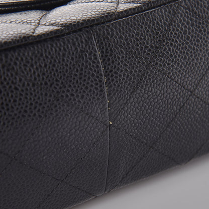 Chanel Caviar Quilted Jumbo Single Flap Black 10 of 11