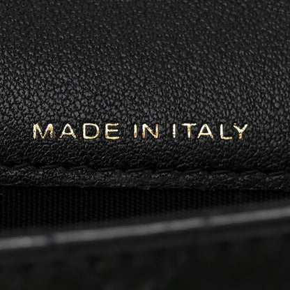 Chanel Shiny Lambskin Ribbon Quilted Flap Belt Bag Black 7 of 12