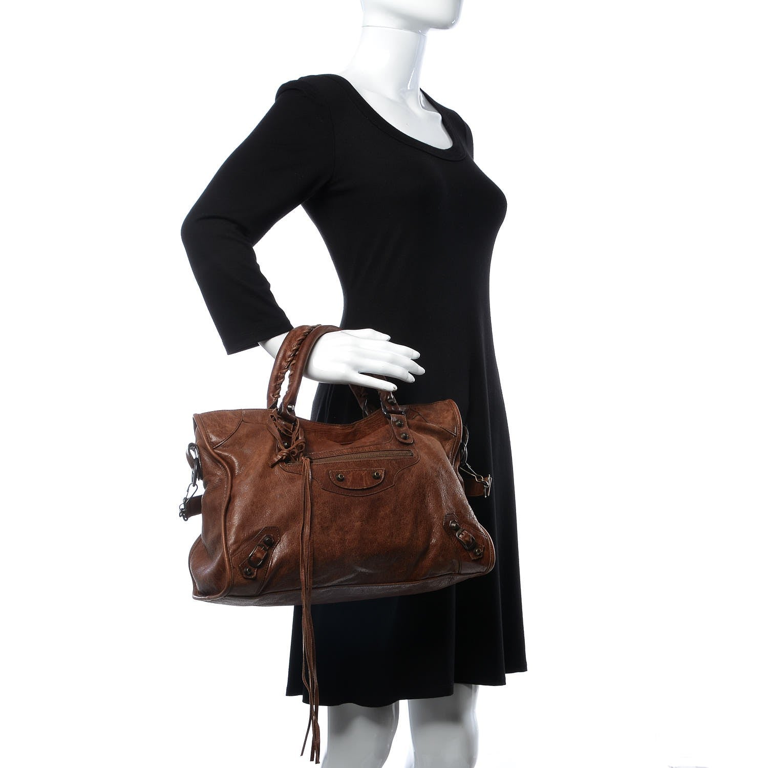 Balenciaga Chevre Classic Hardware City Noix 2 of 15
