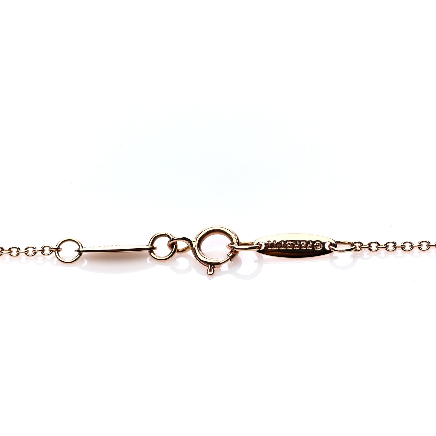 18K Yellow Gold Diamond .12ct Elsa Peretti Diamonds by the Yard Pendant Necklace