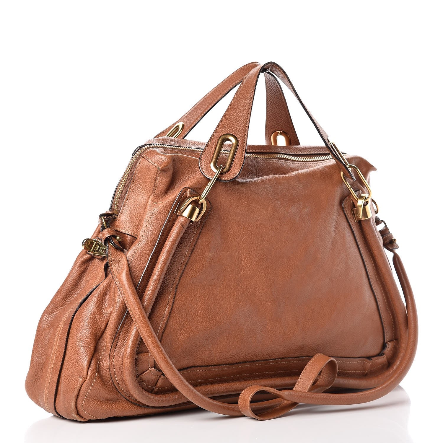 Chloe Calfskin Large Paraty Caramel 3 of 20