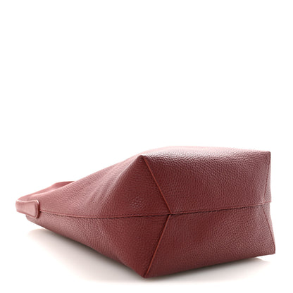 Mansur Gavriel Pebbled Calfskin Small Everyday Cabas Oxblood 4 of 9