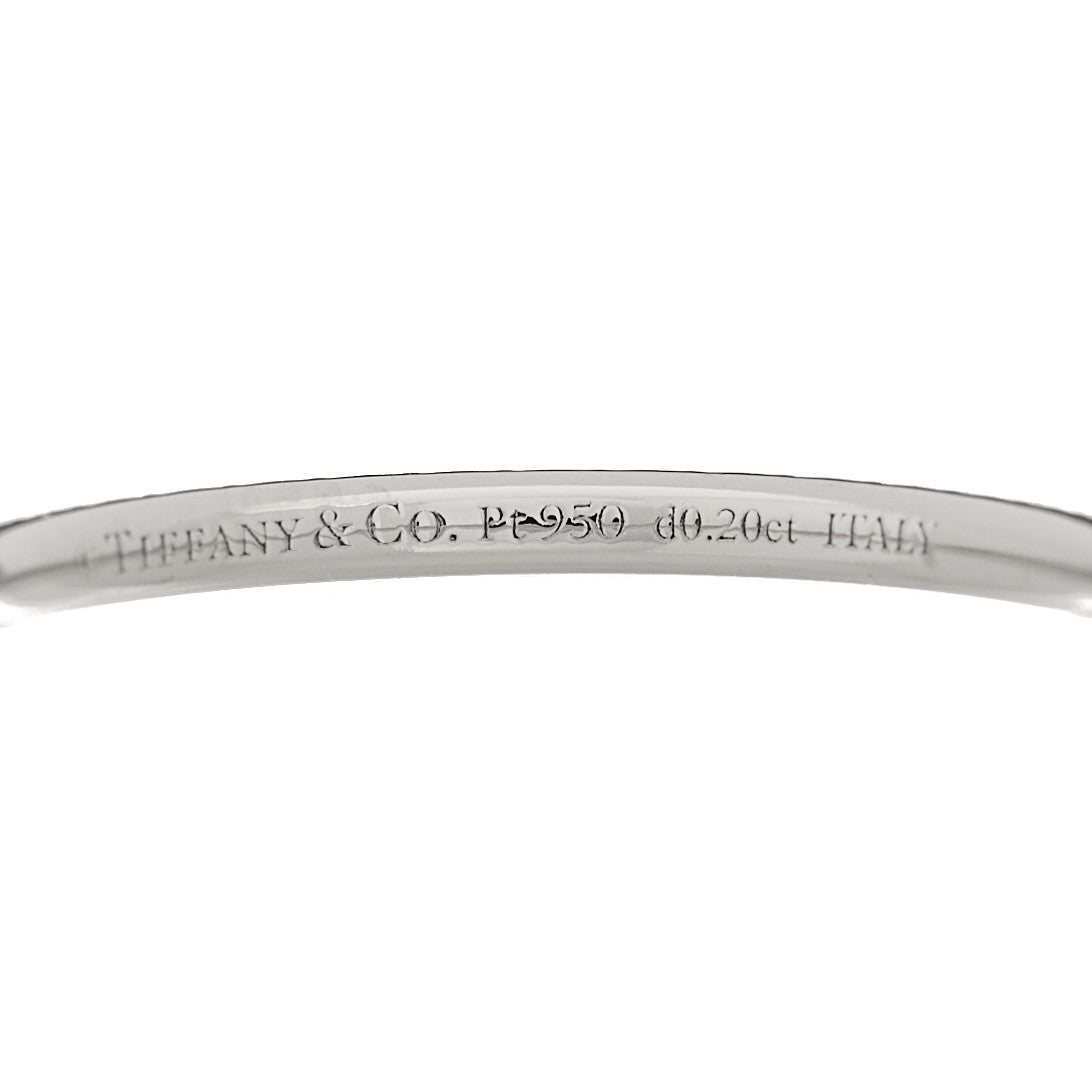 Tiffany Platinum Diamond Metro Full Eternity Band Ring 50 5.5 4 of 5