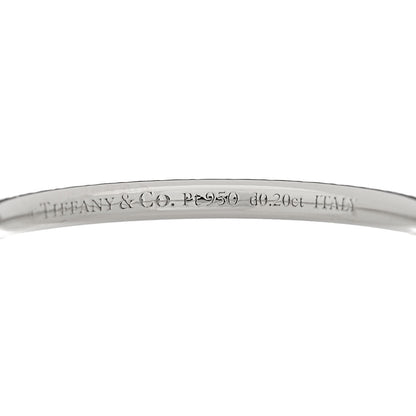 Tiffany Platinum Diamond Metro Full Eternity Band Ring 50 5.5 4 of 5