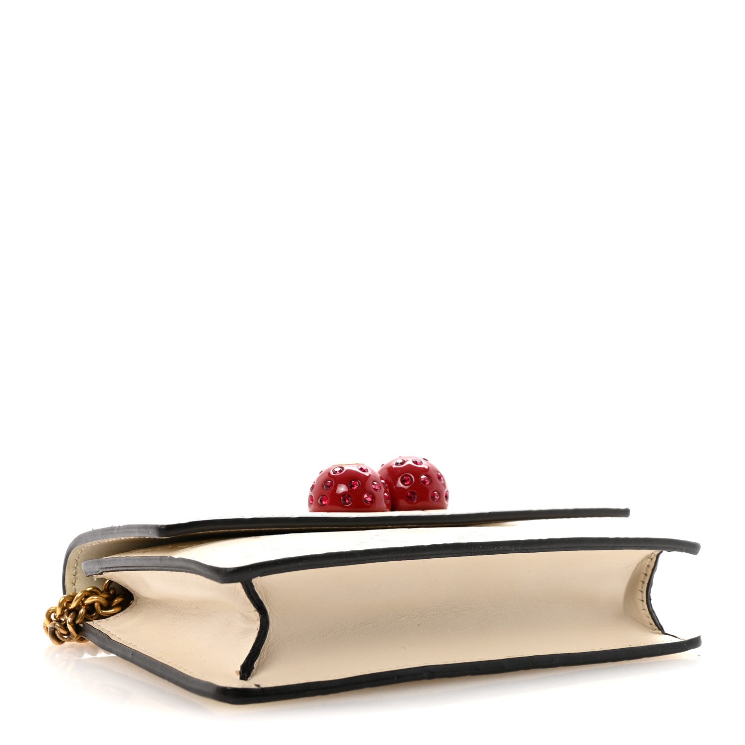 Gucci Guccissima Mini Cherry Chain Bag White 4 of 10