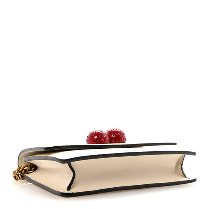 Gucci Guccissima Mini Cherry Chain Bag White 4 of 10