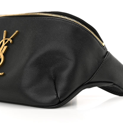 Saint Laurent Grain De Poudre Monogram Belt Bag Black 10 of 11