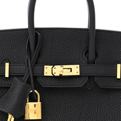 Hermes Togo Birkin 25 Black 8 of 11
