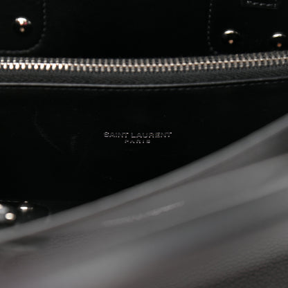 Saint Laurent Grained Calfskin Small Sac De Jour Black 6 of 11