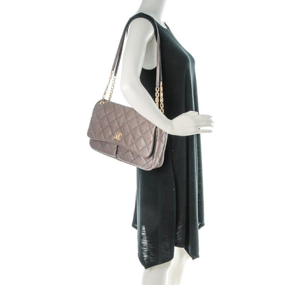 Chanel Calfskin Quilted Large Retro Chain Flap Grey 2 of 10
