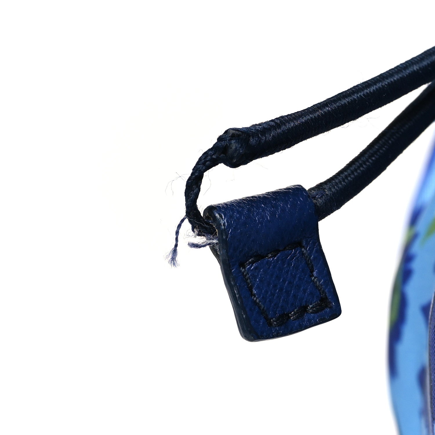 Prada Nylon Saffiano Floral Print Single Buckle Backpack Bluette Dis Primule 9 of 9