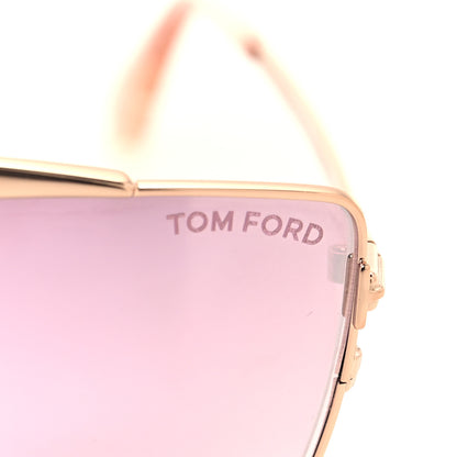 Tom Ford Jacquelyn 02 Aviator Sunglasses TF563 Rose Gold Rose Gold 7 of 9