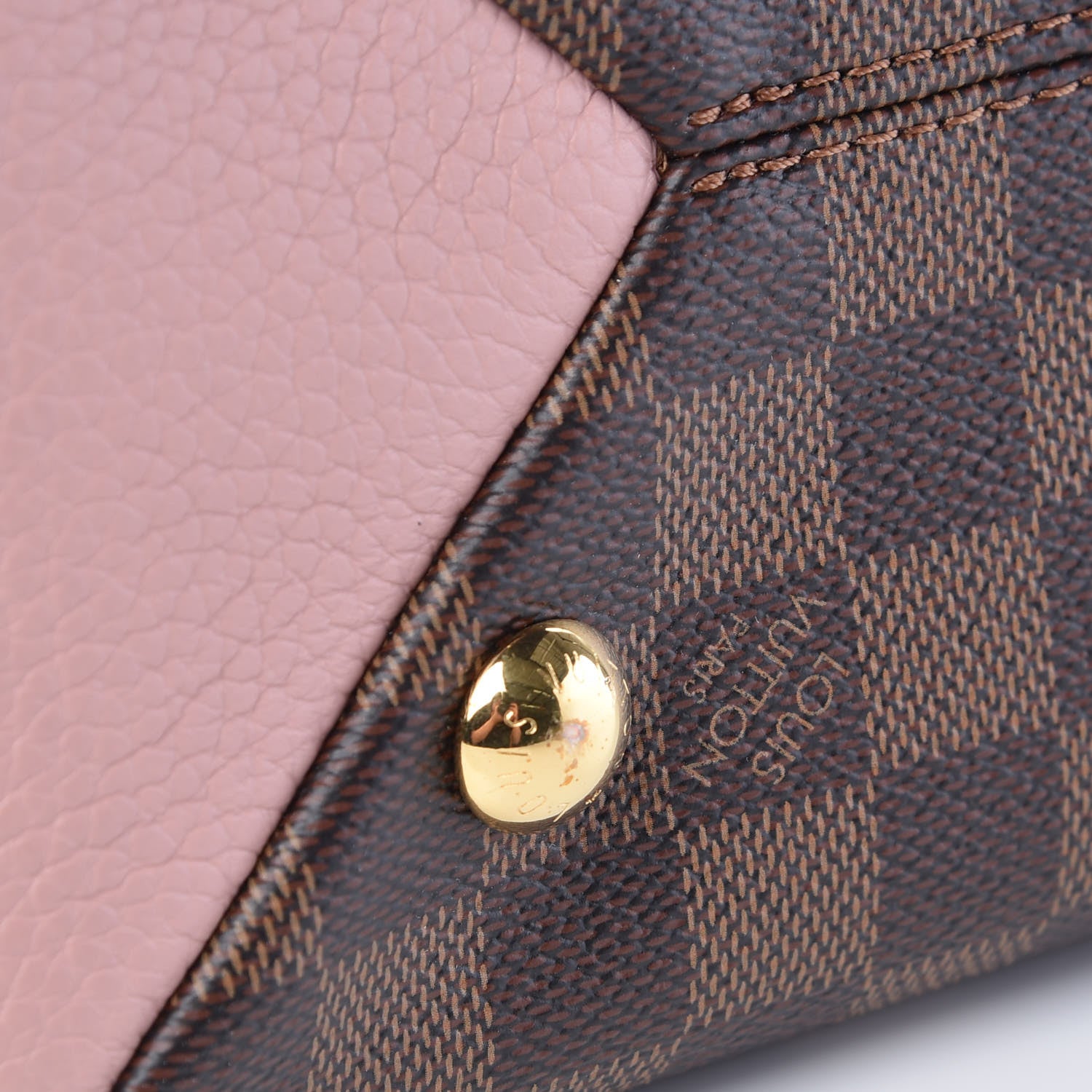 Louis Vuitton Damier Ebene Cuir Taurillon Brittany Magnolia 9 of 11