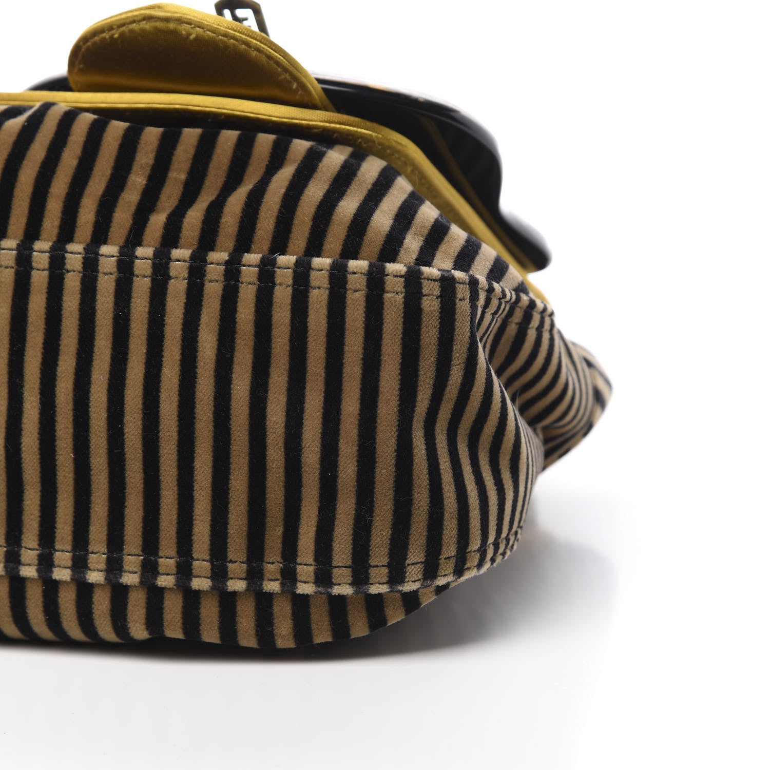 Fendi Velvet Calf Hair Pequin B Bag Tan Black 10 of 12