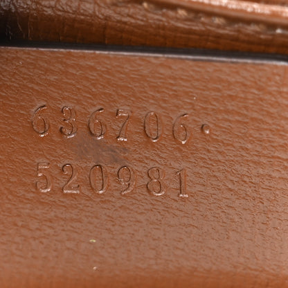 Gucci GG Supreme Monogram Azalea Calfskin Web Small Jackie 1961 Hobo Beige Ebony Brown Sugar 7 of 11
