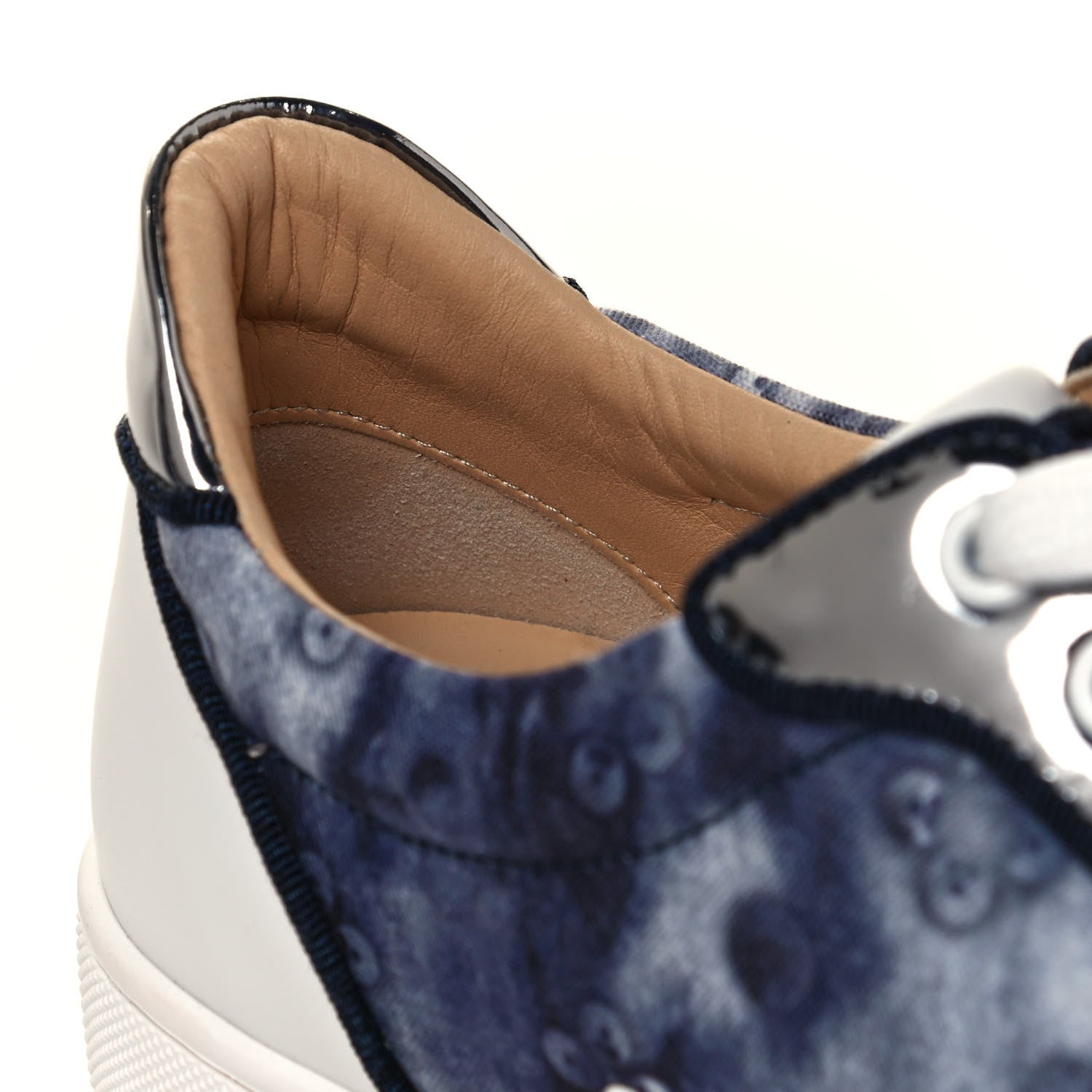 Christian Louboutin Calfskin Cotton Vieira Strass Womens Orlato Flat Sneakers 40 Multicolor 8 of 9