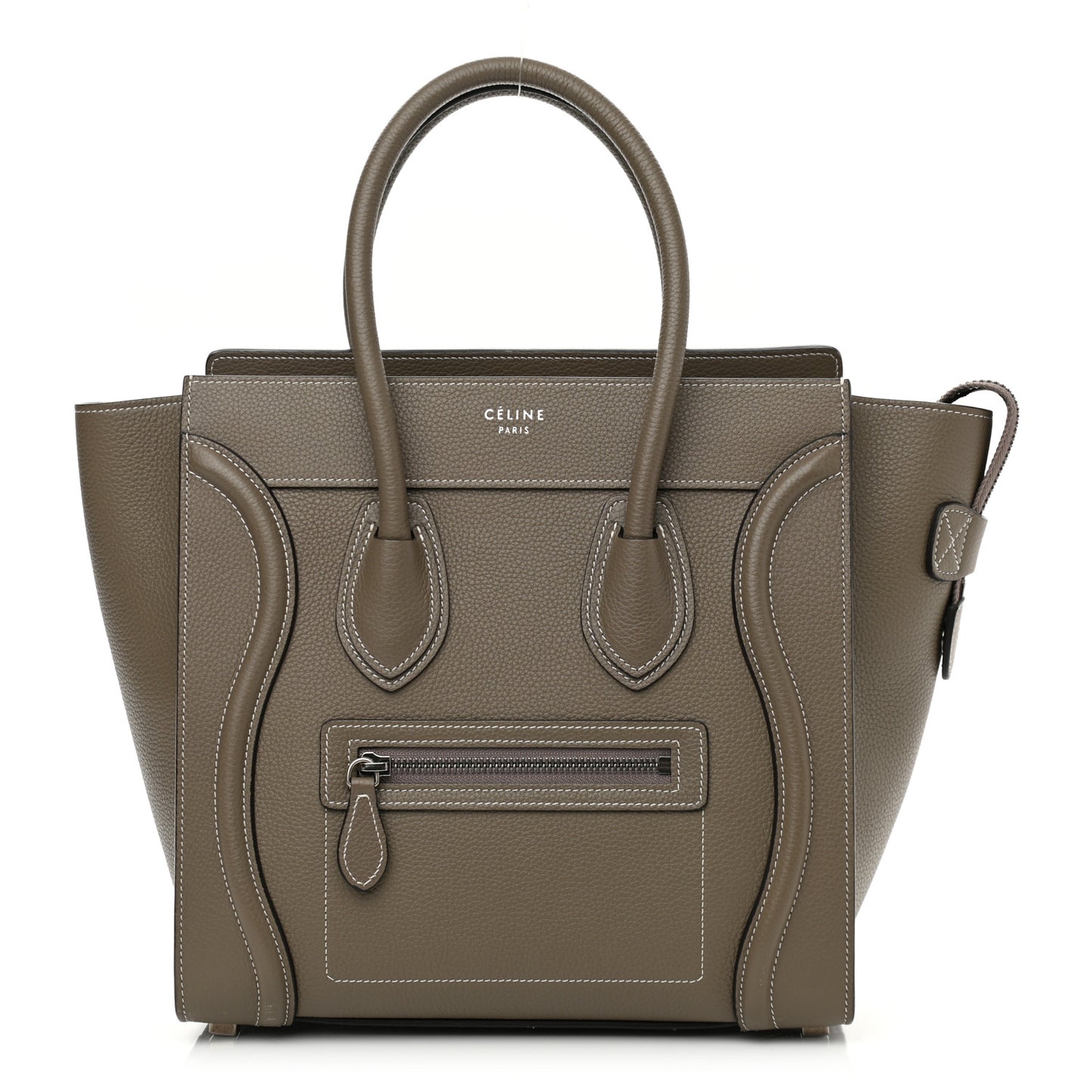Drummed Calfskin Micro Luggage Souris