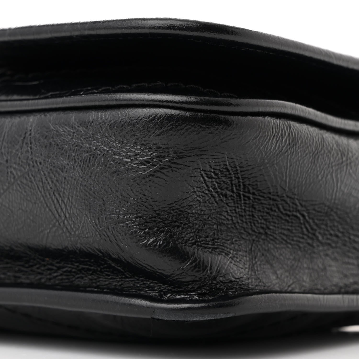 Saint Laurent Crinkled Calfskin Matelasse Monogram Niki Chain Wallet Black 10 of 11