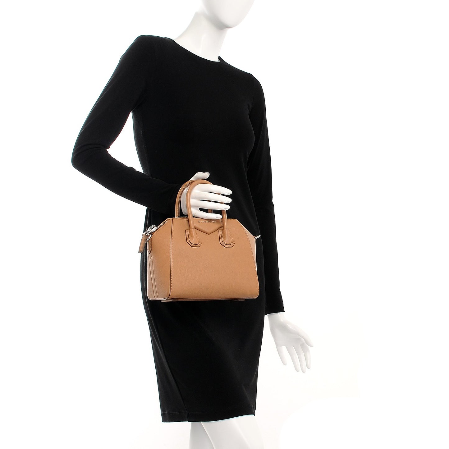 Sugar Goatskin Mini Antigona Beige