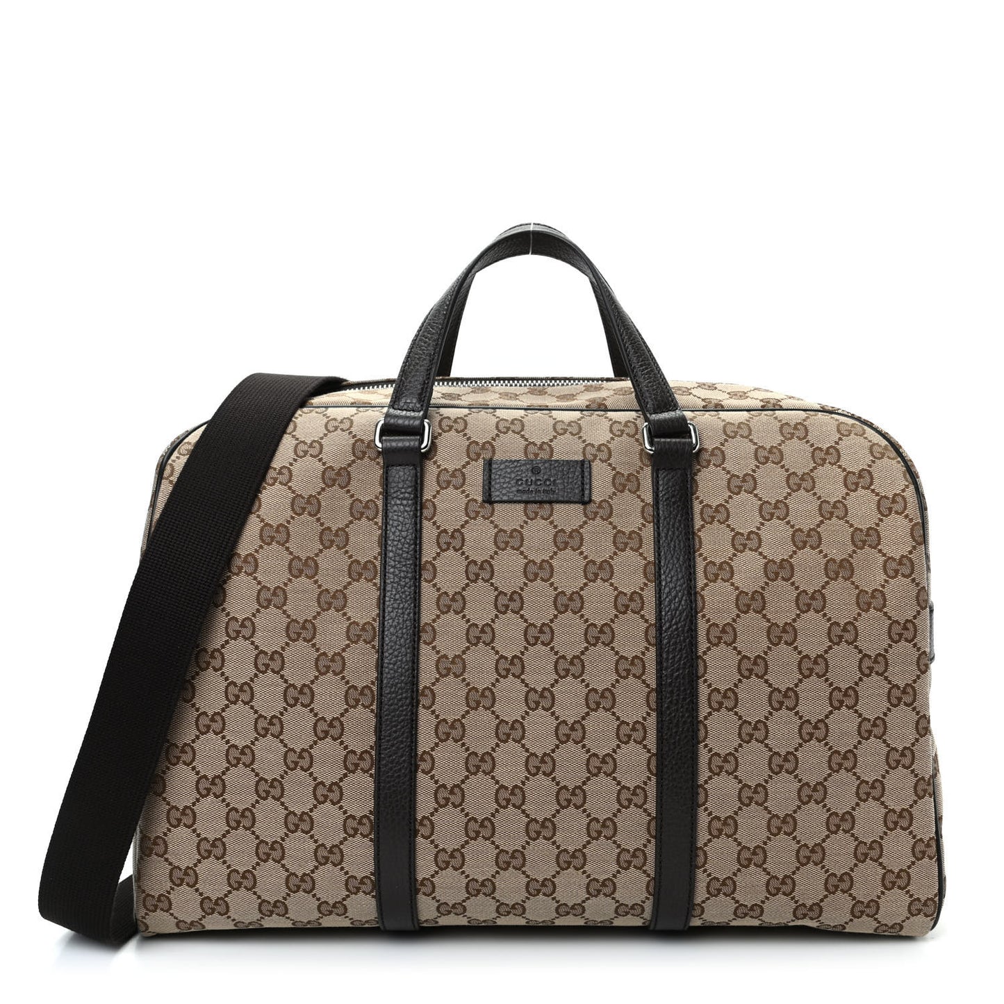 Monogram Dollar Calfskin Boston Duffle Bag Beige Ebony Testa di Moro Marrone Scuro