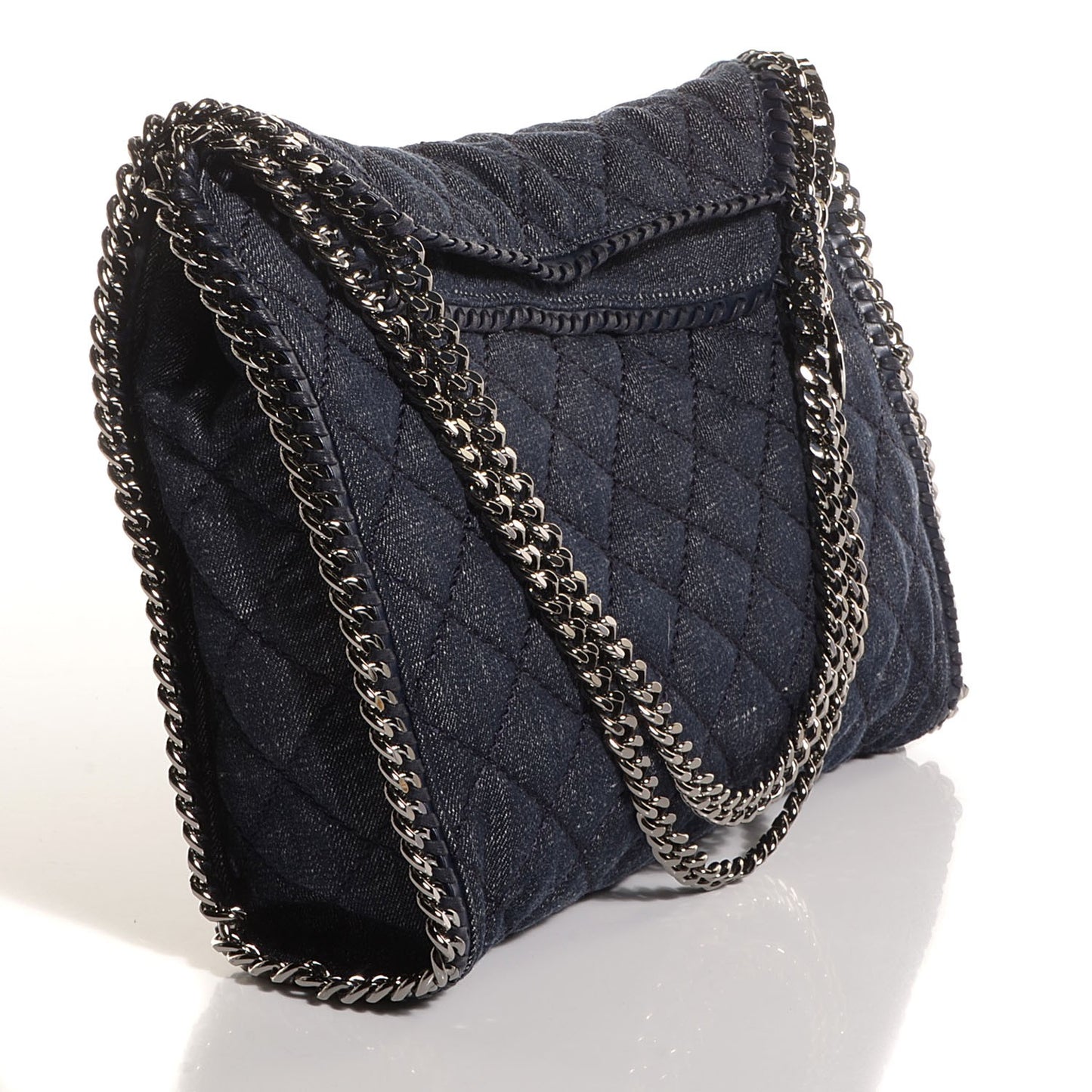 Denim Quilted Small Baby Bella Tote